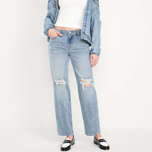 Old Navy Mid-Rise Boyfriend Loose Jeans - Picture 1 of 5